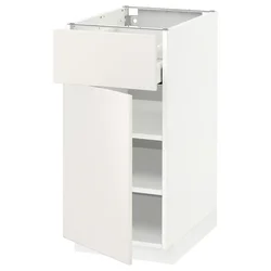 METOD / MAXIMERA Podni element s fiokom/vratima, bela/Veddinge bela, 40x60 cm
