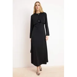 Trendyol Modest Ženska haljina Tctss26Db00008, Crna