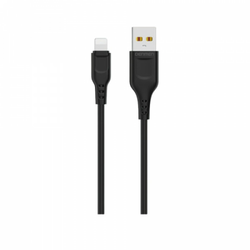 DENMEN D01L Lightning USB data kabl 2,4A 1m crna