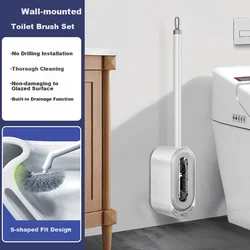 Sulida Četka za WC šolju sa držačem, Beli