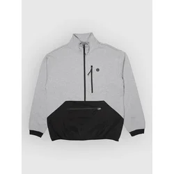Salty Crew Quay Tech Half-Zip Fleece Sweater grey heather