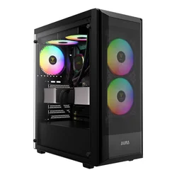 Gamdias Gaming kućište Aura GC6 Elite, Midi Tower, Bez napajanja, ARGB, Crno