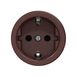 Reblig - Retro zidna utičnica bez okvira SCHUKO 230V/16A braon