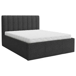 Boxxx OBLAZINJENA POSTELJA 140 cm x 200 cm , tekstil antracit
