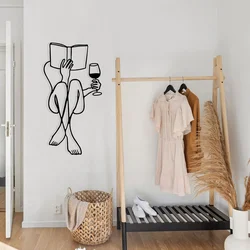 Wallity Zidna dekoracija Bien, 38x73cm, Crna