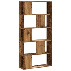 Regal za knjige 5 razina boja staro drvo 80,5x23,5x162,5 drveni