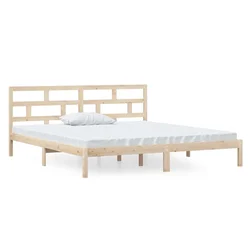 Vidaxl Posteljni okvir iz borovine 140x190 cm