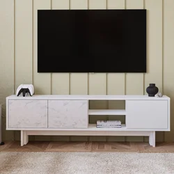 HANAH HOME TV polica Ravello White Marble