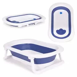 ECO TOYS Sklopiva kadica za bebe sa odvodom, plava