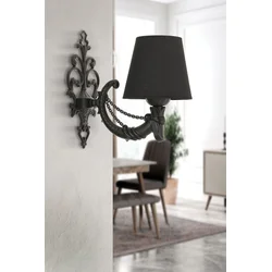 Opviq Zidna lampa Gloria, 15x10x13cm, IP20, Crna