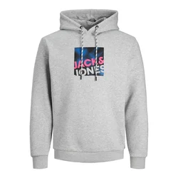 JACK & JONES Majica LOGAN, siva