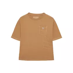 Guess Majica L6RI07 K8HM4 Bež Regular Fit