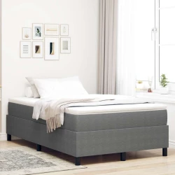 Krevetna platforma Svijetlo siva 120 x 190 cm Kordura tekstil