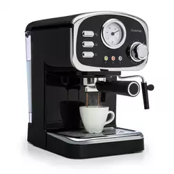KLARSTEIN espresso aparat za kavu Espressionata Gusto, 1100 W, crni
