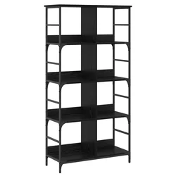Polica Crni hrast 78,5 x 33 x 153 cm metal PB