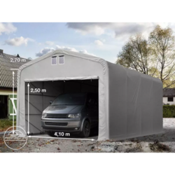 Garažni šotor 5x8 z vrati 4,1x2,5 m - PVC 550 g/m2