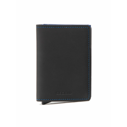 Majhna moška denarnica Secrid Slimwallet SM Matte Black/Blue