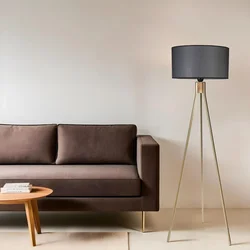 Opviq Podna lampa Fisco, 155 cm, E27, Zlatne boje