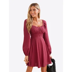 Cupshe Obleka Red Velvet rdeča