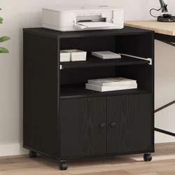Držač za printer Crni hrast 60 x 48 x 74 cm Konstruirano drvo
