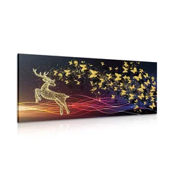 Slika čudoviti jelen z metulji - 80x40