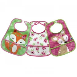 KikkaBoo Portikle sa odeljkom za mrvice set 3 kom Fox-Flowers-Deer (KKB30018)