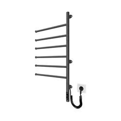 Električni rotirajući sušač za peškire VEER 80W/230V 82,5x44,5 cm nerđajući čelik/crna