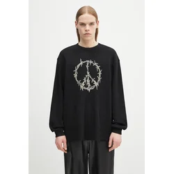 Aries Bombažen pulover Peace Press Gothic Waffle LS Tee