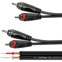 Avdio kabel 2 x RCA vtič/2 x RCA vtič 1 m Roxtone SACC130L1