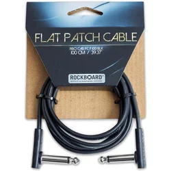 RockBoard Flat Patch Cable Black 100 cm