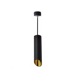 Luster na sajli VALDA 1xGU10/60W/230V 132 cm crna