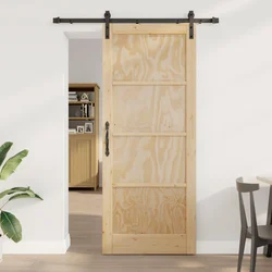 Klizna vrata Prirodna 86 x 211 cm Masivna borovina