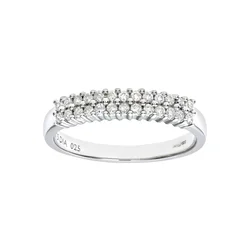 DIAMANT LETERNEL Prstan srebrna