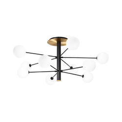 Ideal Lux - LED luster na šipci COSMOPOLITAN 10xG9/3W/230V prečnik 124 cm crna
