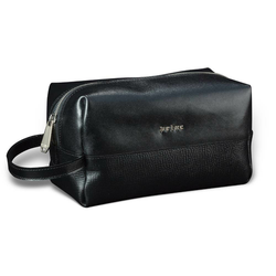 Princ Leather Neseser, Kožni, Crni