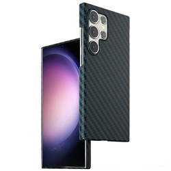 Zaštitna maska s karbonskim uzorkom za Samsung Galaxy Note 20 Ultra - Plava KP33232