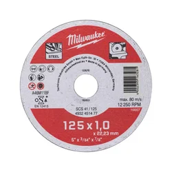 Milwaukee Rezalka 125x1x22,23mm