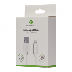 TERACELL Adapteri i kablovi lightning beli 2m