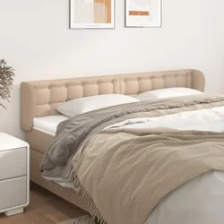 Uzglavlje s ušima boja cappuccina 163x23x78/88 cm umjetna koža