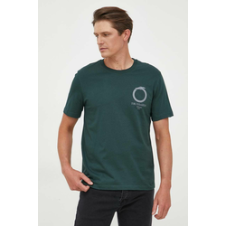 Pamučna majica Trussardi boja: zelena, s tiskom