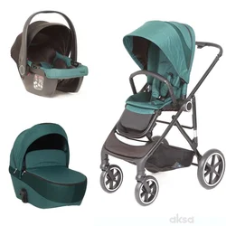 Puerri Kolica za bebe Modera, 3u1, Zelena
