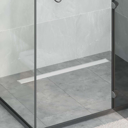 2 u 1 odvod za tuš Srebrno 100 cm Nehrđajući čelik 304