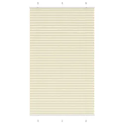 Plisirana zavjesa krem boje 120x200 cm Širina tkanine 119,4 cm Poliester