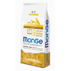 Monge Natural Superpremium Dog All Breeds Adult Monoprotein Chicken With Rice And Potatoes 2,5kg
