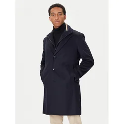 BOSS Volneni plašč H-Jared 50551085 Mornarsko modra Regular Fit