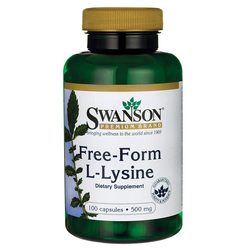 SWANSON esencijalna aminokiselina Free-Form L-Lysine, 100 kapsula