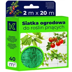 KADAX Mreža za oporo rastlin, zelenjava, paradižnik, kumare, 2 x 20 m