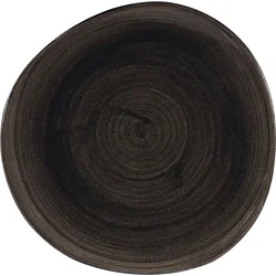 CHURCHILL Stonecast Iron Black plitev krožnik, organski, premer: 286 mm (12 kos)