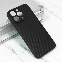 Maska za mobilni telefon iPhone 15 Pro Max CARBON FIBER, Crna
