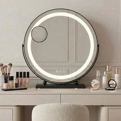 Stensko ogledalo LED MAKE-UP Black 40 cm